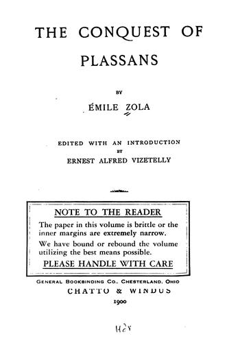 Émile Zola: The conquest of Plassans (2005, Mondial)