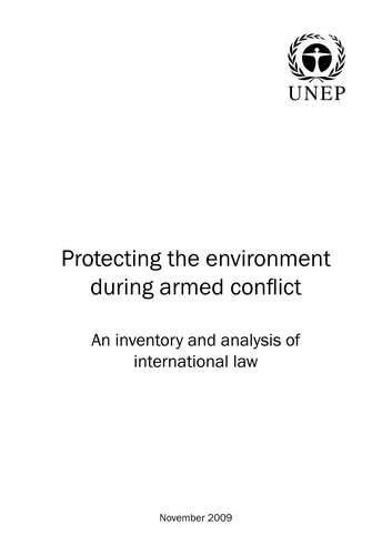 Elizabeth Mrema: Protecting the environment during armed conflict (2009, UNEP, United Nations Environment Programme)