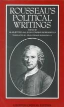 Jean-Jacques Rousseau: Rousseau's Political Writings: Discourse on Inequality, Discourse on Political Economy, On Social Contract (1988)