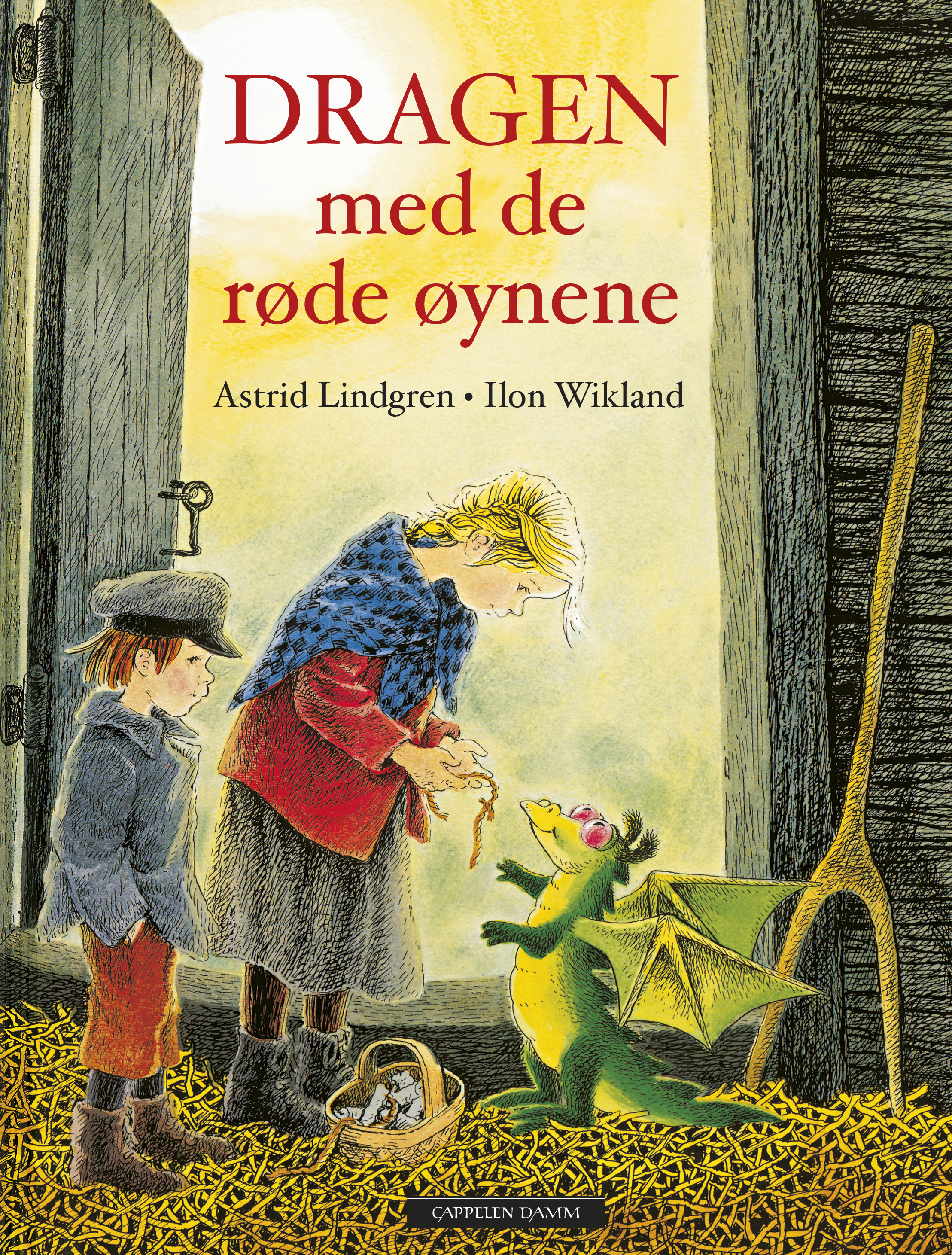 Astrid Lindgren, Ilon Wikland, Jo Tenfjord: Draken med de røde øynene (Hardcover, N.W. Damm & søn Oslo)