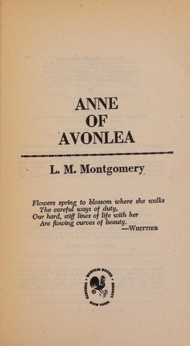 Lucy Maud Montgomery: Anne of Avonlea (1987, Bantam Books)