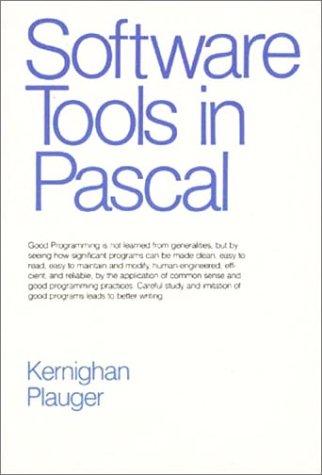 Brian W. Kernighan: Software tools in Pascal (1981, Addison-Wesley)