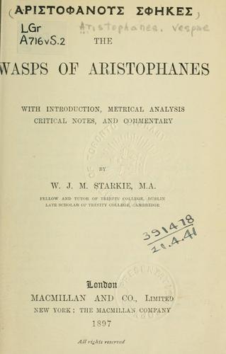 Aristophanes: The wasps (1897, Macmillan)