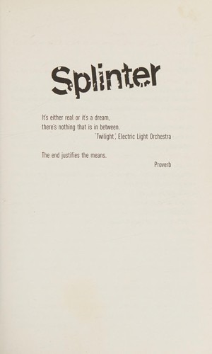 Sebastian Fitzek: Splinter (2011, Atlantic Books, Limited)