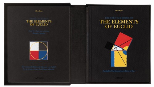 Euclid, Oliver Byrne, Werner Oechslin: The first six books of the Elements of Euclid (2010, Taschen)