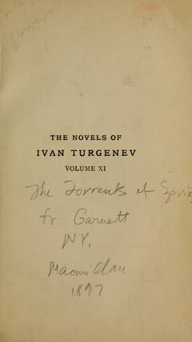 Ivan Sergeevich Turgenev: The torrents of spring (1897, Macmillan)