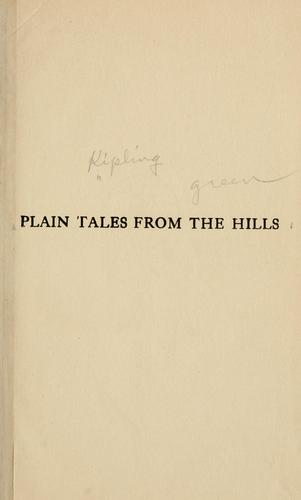 Rudyard Kipling: Plain tales from the hills (1919, Doubleday, Page & Co.)