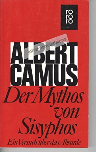 Albert Camus: Der Mythos von Sisyphos (Paperback, German language, 1996, Rowohlt Publisher)