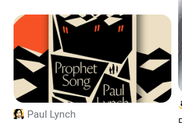Paul Lynch: Prophet Song (2023, Oneworld Publications)