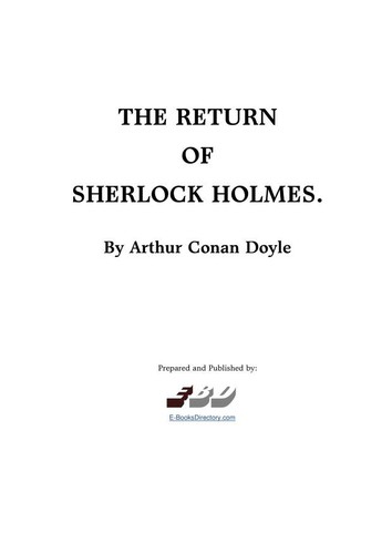 Arthur Conan Doyle: The Return of Sherlock Holmes (EBD)