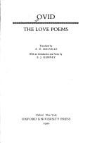 Ovid: Ovid, the love poems (1990, Oxford University Press)