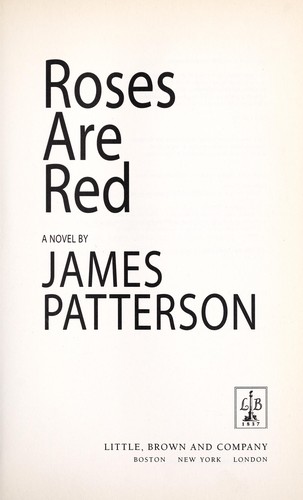 James Patterson: Roses are red (2006, Warner Books)