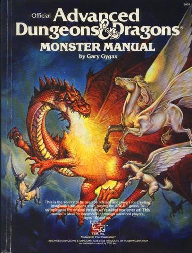 Advanced dungeons & dragons, monster manual (1979, TSR Hobbies, Distributed in the U.S. by Random House)