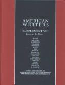 T. Coraghessan Boyle, August Wilson: American Writers: A Collection of Literary Biographies  (Hardcover, 2001, Charles Scribner's Sons)