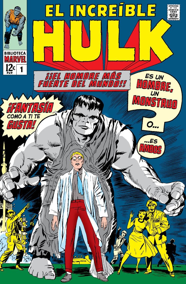 Steve Ditko, Stan Lee, Jack Kirby, Dick Ayers: Biblioteca Marvel 2. El Increíble Hulk 1 (Paperback, Castellano language, Panini, Marvel)