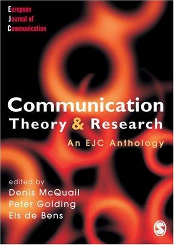 Denis McQuail, Peter Golding, Els de Bens: Communication Theory and Research (European Journal of Communication) (Paperback, 2006, Sage Publications Ltd)