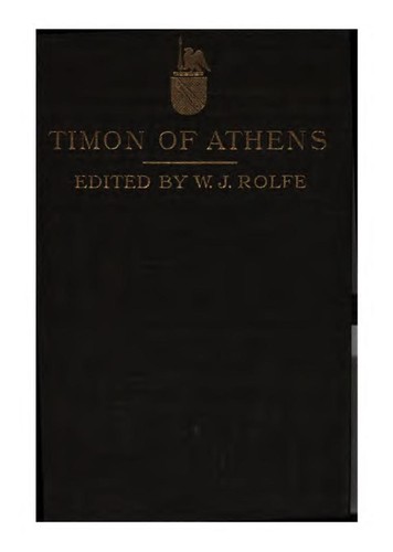 William Shakespeare: Shakespeare's tragedy of Timon of Athens. (1906, American Book Co.)