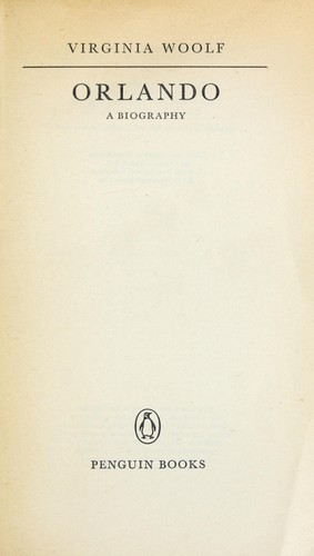 Orlando (1942, Penguin Books)