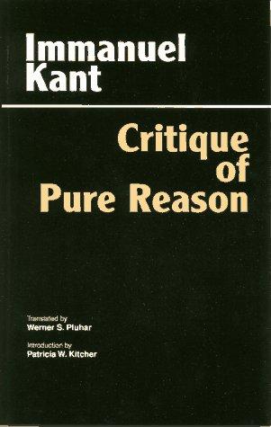 Immanuel Kant: Critique of pure reason (1996, Hackett Pub. Co.)