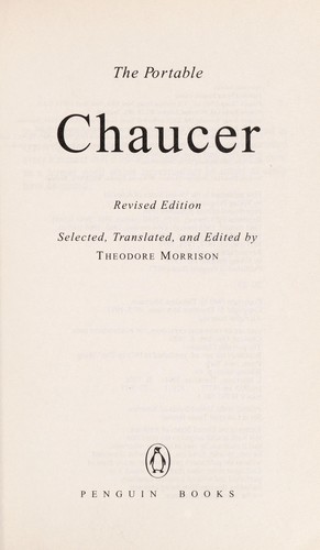 Geoffrey Chaucer: The portable Chaucer (Paperback, 1977, Penguin)