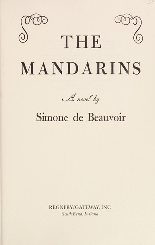 Simone de Beauvoir: The mandarins (1979, Regnery/Gateway)