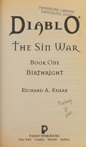 Richard A. Knaak: Birthright (2006, Pocket Books)