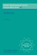 P. G. Drazin: Solitons (1983, Cambridge University Press)