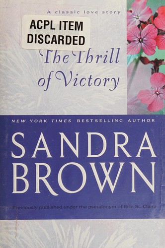 Sandra Brown: The thrill of victory (1989, MIRA Books)