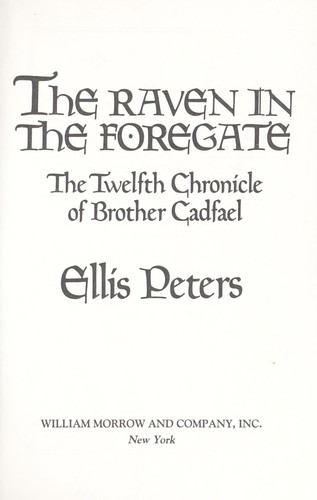 Edith Pargeter: The raven in the foregate