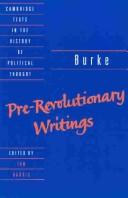 Edmund Burke: Pre-Revolutionary Writings (Paperback, 1993, Cambridge University Press)