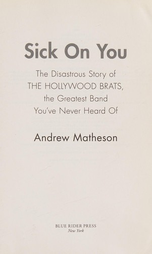 Andrew Matheson: Sick on you (2016)