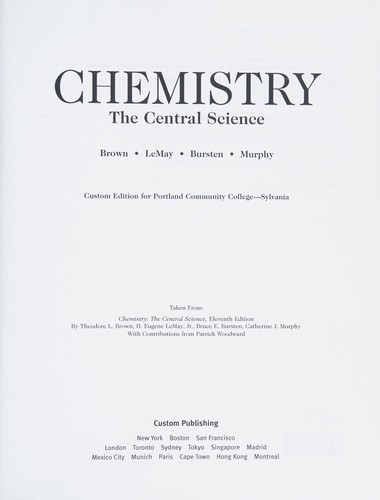 Theodore L. Brown: Chemistry (2009, [Pearson] Custom Publishing)