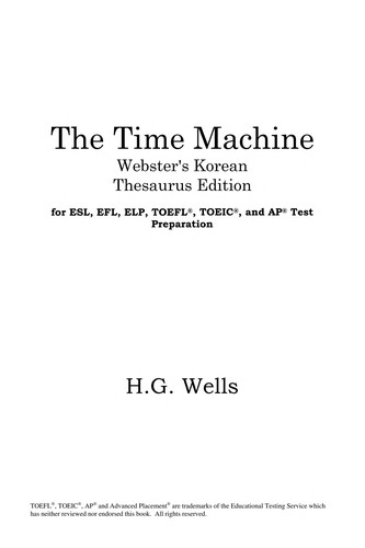 H. G. Wells: The time machine (EBook, 2005, ICON Classics)