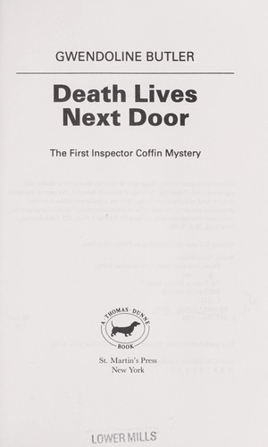 Gwendoline Butler: Death Lives Next Door (Hardcover, 1992, St Martins Pr)