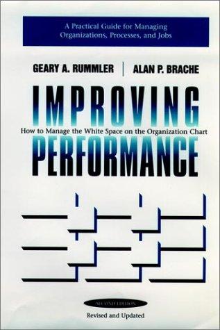 Geary A. Rummler: Improving performance (1995, Jossey-Bass)