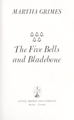 Martha Grimes: The Five Bells and Bladebone (Hardcover, 1992, Smithmark Pub)