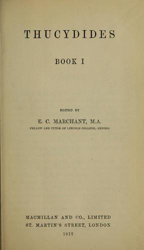 Thucydides: Thucydides (1905, Macmillan)
