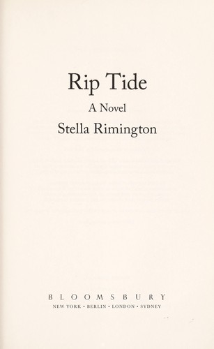 Stella Rimington: Rip tide (2011, Bloomsbury)