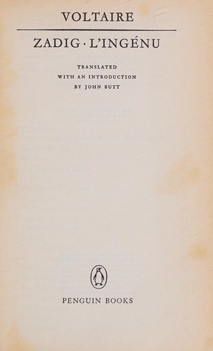 Voltaire: Zadig (1964, Penguin)