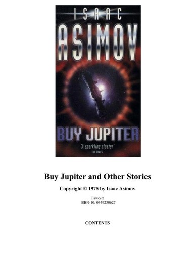 Isaac Asimov: Buy Jupiter and Other Stories (1975, Fawcett)