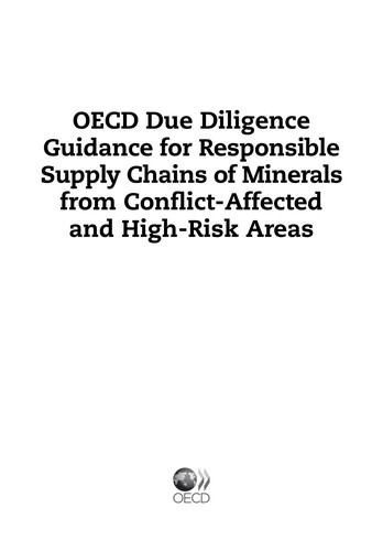 Organisation for Economic Co-operation and Development: OECD due diligence guidance for responsible supply chains of minerals from conflict-affected and high-risk areas (2011, OECD, Organization for Economic Cooperation & Development)