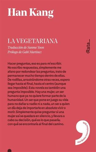 HAN Kang: La Vegetariana (Paperback, Spanish language, 2017, :Rata)