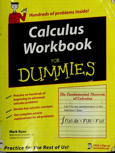 Ryan, Mark: Calculus workbook for dummies (2005, Wiley)