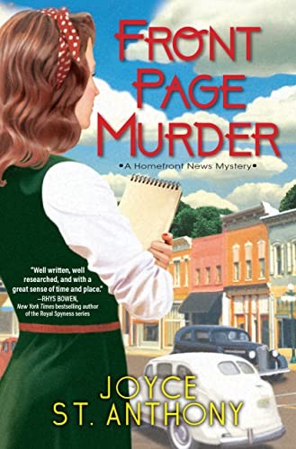 Joyce St. Anthony: Front Page Murder (2023, Crooked Lane Books)