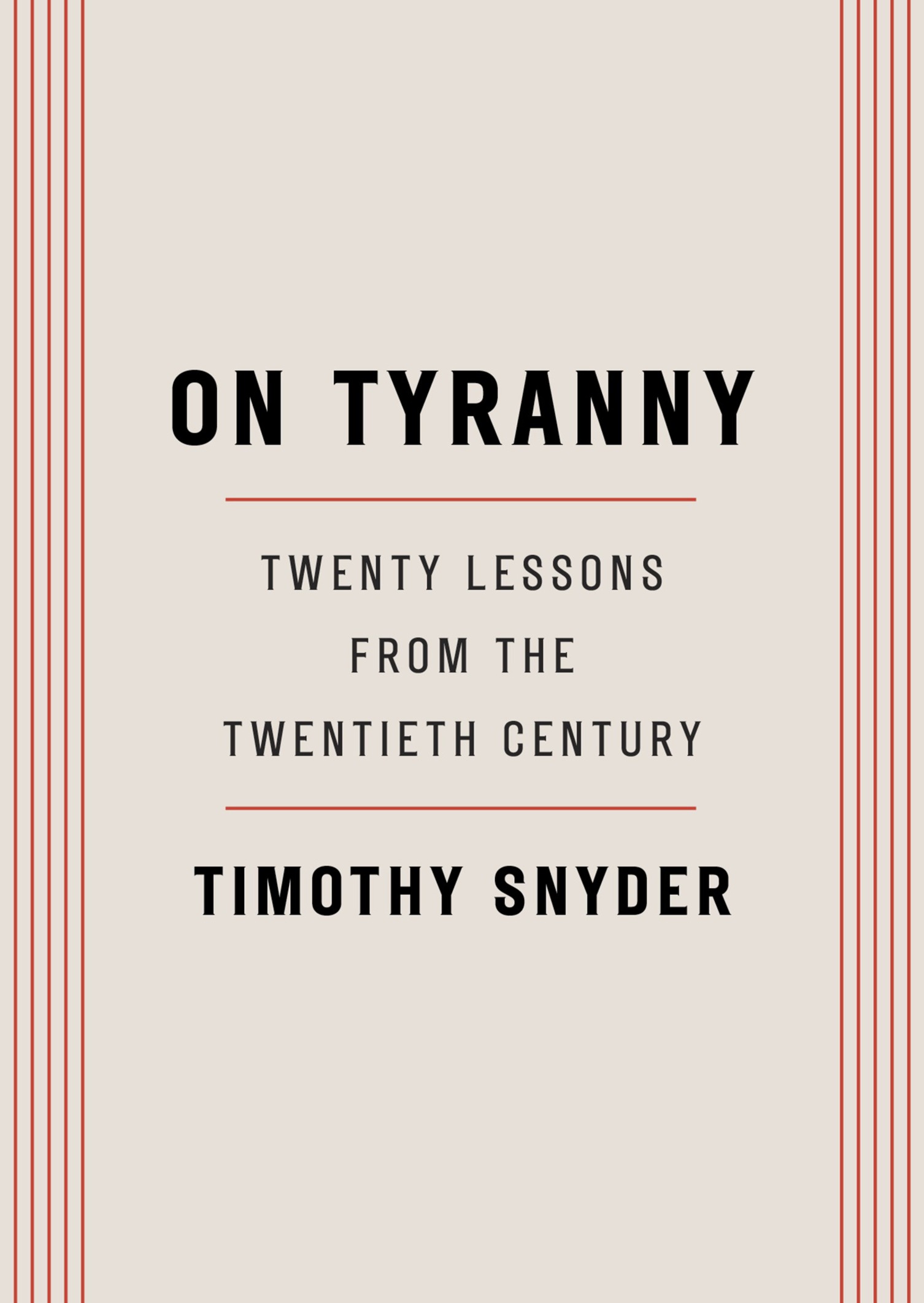 Timothy Snyder: On tyranny (EBook, Tim Duggan Books)