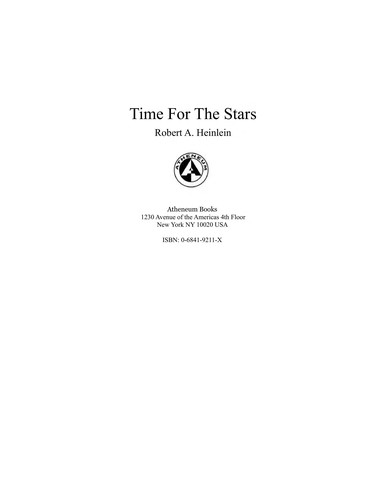 Robert A. Heinlein: Time for the Stars (Paperback, 1987, Del Rey)