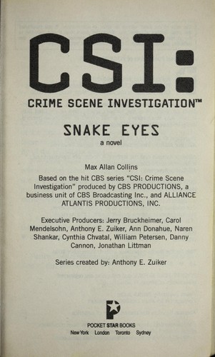 Max Allan Collins: Snake eyes (2006, Pocket Books)