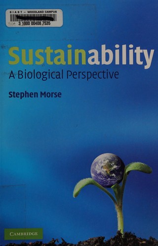 Morse, Stephen: Sustainability (Paperback, 2008, Cambridge University Press)