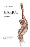 Odd Eidem: Karjol (Norwegian language, 1975, Cappelen)