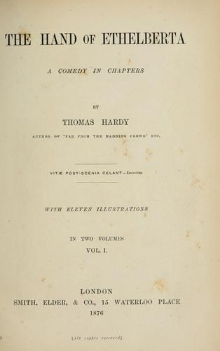 Thomas Hardy: The hand of Ethelberta (1876, Smith, Elder, & Co.)